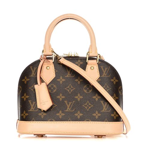 lv alma bb monogram with black leather|louis vuitton monogram bb handbags.